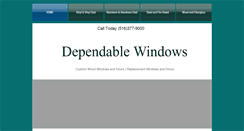 Desktop Screenshot of dependablewindows.com